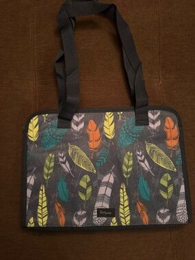 Thirty-One Get Creative Caddy - Falling Feathers (AD40) NWT